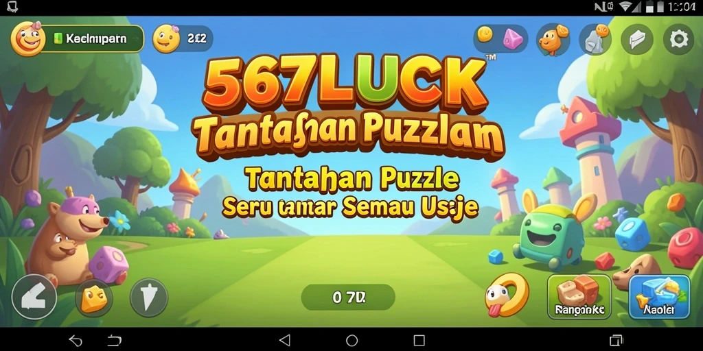 Screenshot utama 567LUCK menampilkan gameplay puzzle yang menantang.