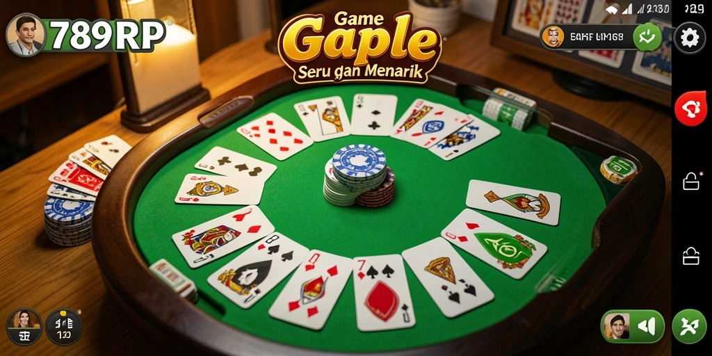 Screenshot gameplay Gaple yang menarik dan interaktif.