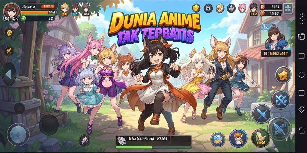 Gameplay seru dengan karakter Anime ikonik.