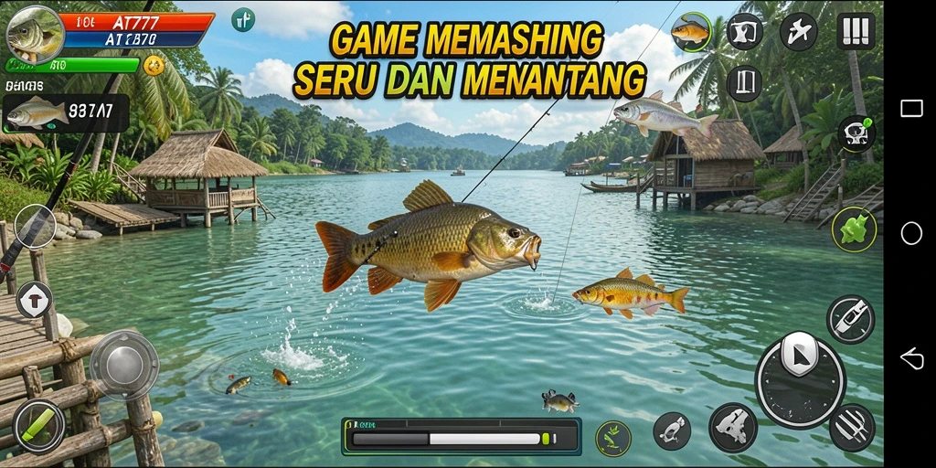 Tangkapan besar di AT777 saat memancing di laut.