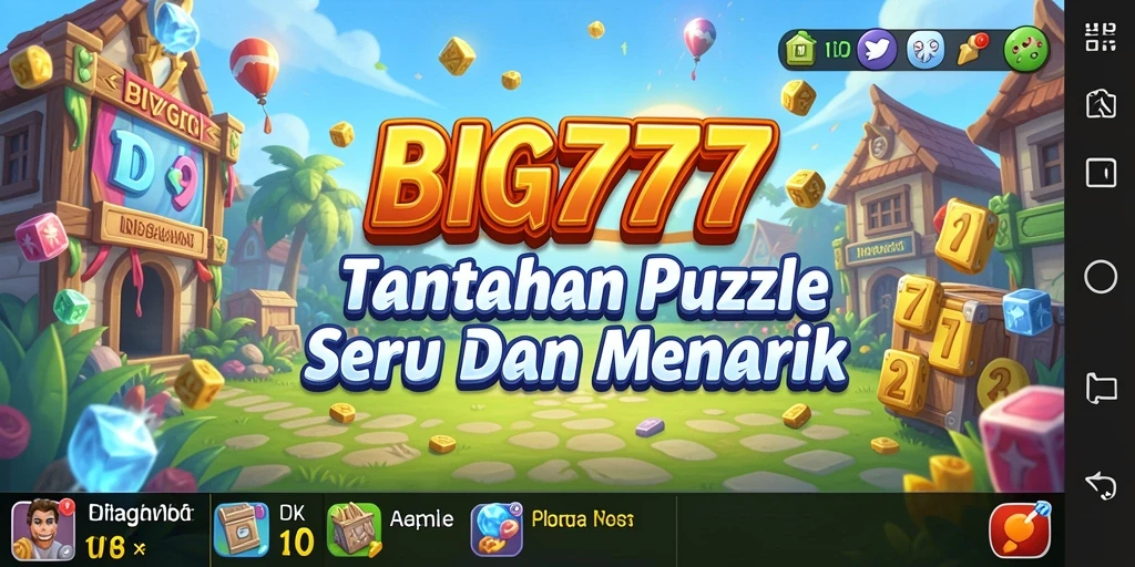 Tampilan gameplay puzzle yang menarik dalam BIG777.