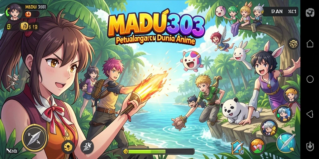 Tampilan gameplay yang menakjubkan di dunia anime.