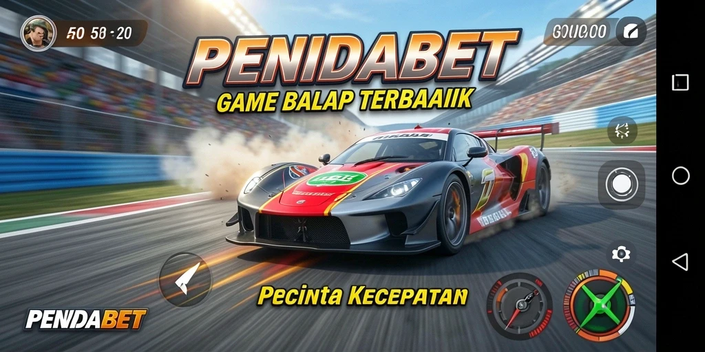 Screenshot menampilkan aksi balap cepat di PENIDABET.