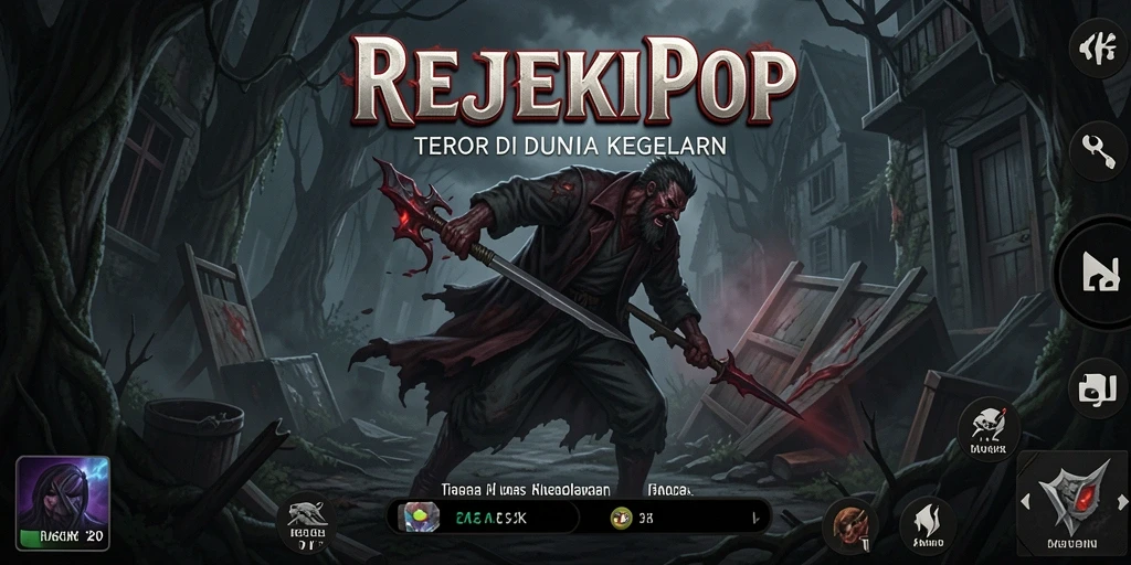 Gameplay menegangkan di dunia Horror REJEKIPOP dengan monster mengerikan.