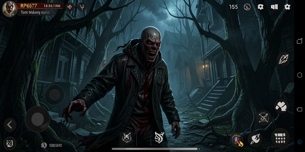 Tampilan menegangkan dari gameplay RP6677 yang penuh kengerian.