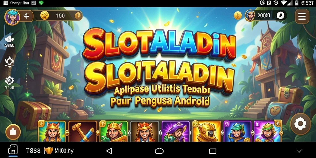Tampilan slot menarik dalam aplikasi SLOTALADIN.