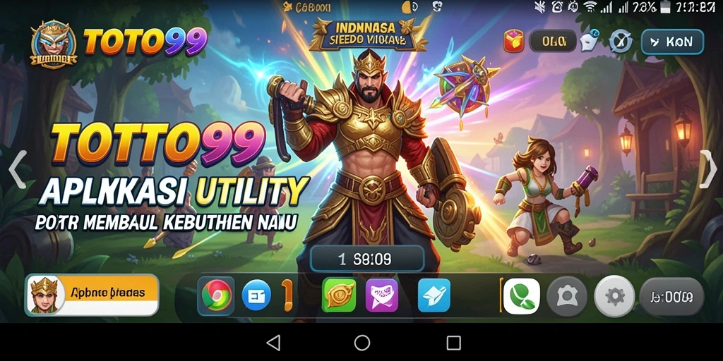 Tampilan antarmuka utama TOTO99 yang sederhana dan fungsional.