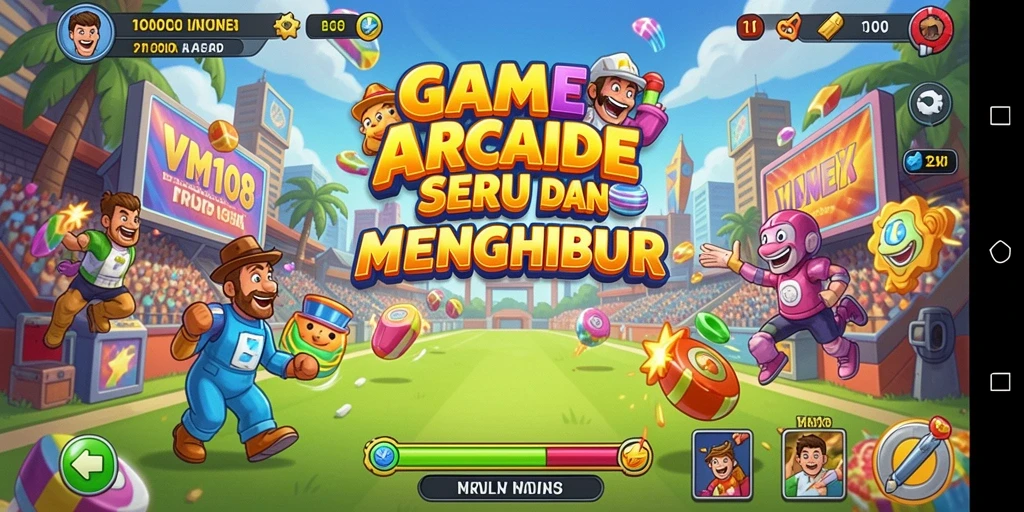Screenshot menunjukkan gameplay seru dan menegangkan dari VM108.