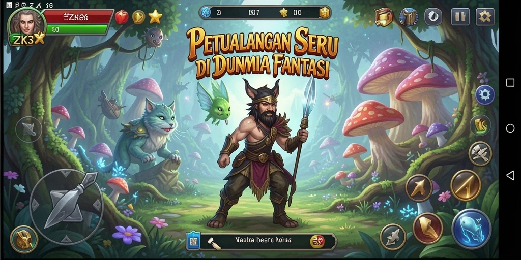 Tampilan gameplay ZK3 yang menampilkan petualangan seru dan grafis menakjubkan.